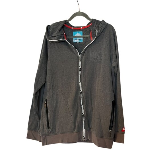 Burton Gray Mens Size Large Zip-Up Jacket Cotton - Picture 1 of 4